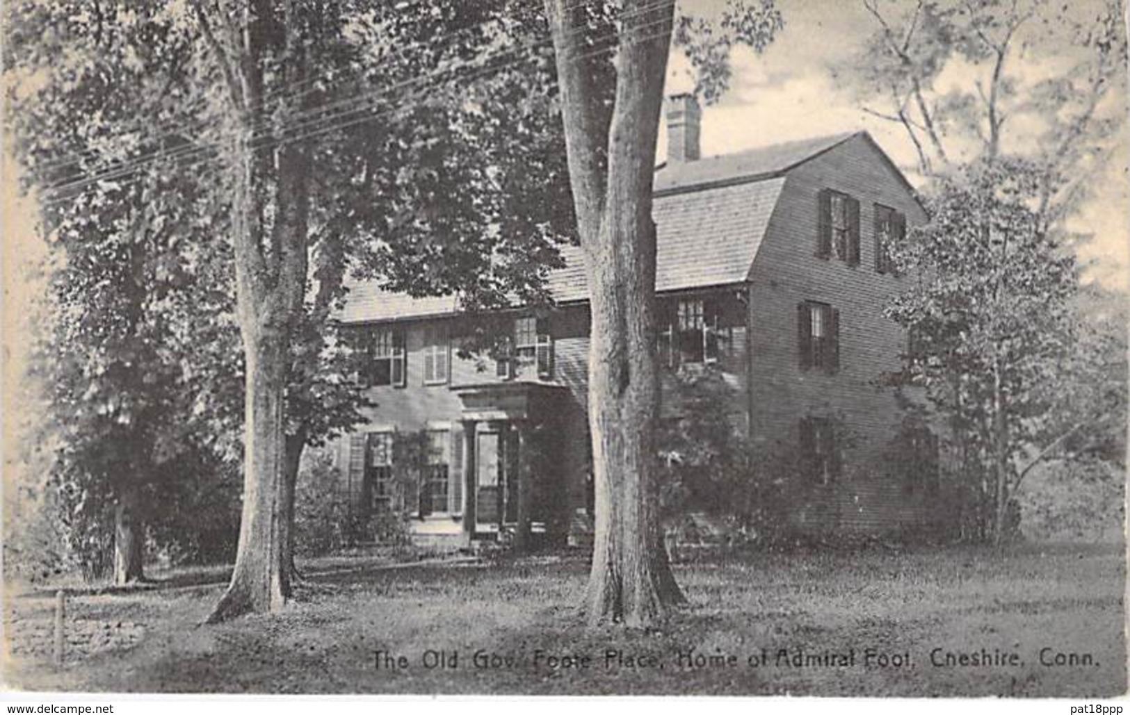 USA Etats-Unis ( CONNECTICUT CT ) CHESHIRE : The Old Gov. Foote Place - Home Of Amiral Foote - CPA - Autres & Non Classés