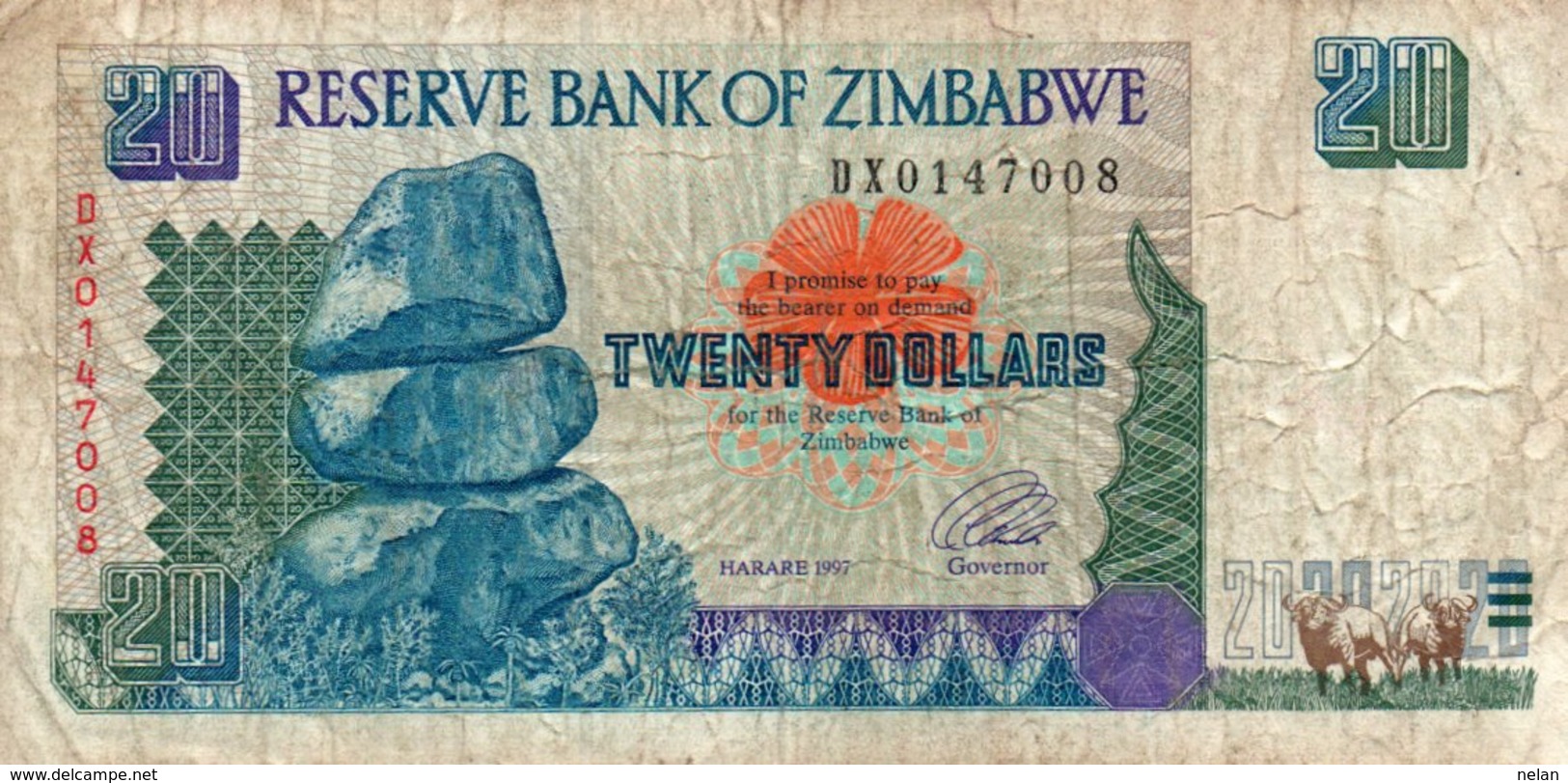 ZIMBABWE 20 DOLLARS 1997 P-7 - Zimbabwe