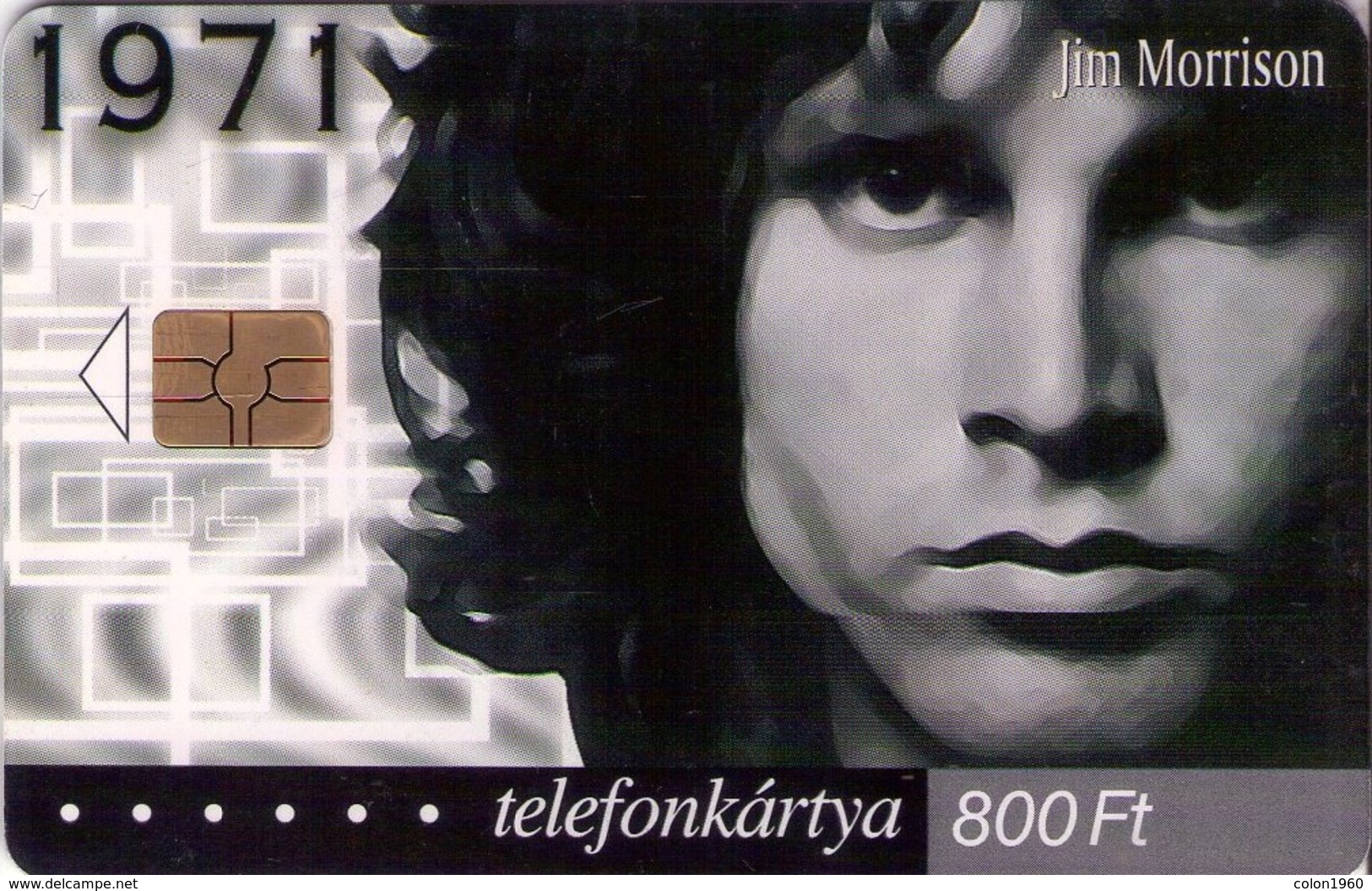 TARJETA TELEFONICA DE HUNGRIA. JIM MORRISON, HU-P-2001-17B. (022) - Música