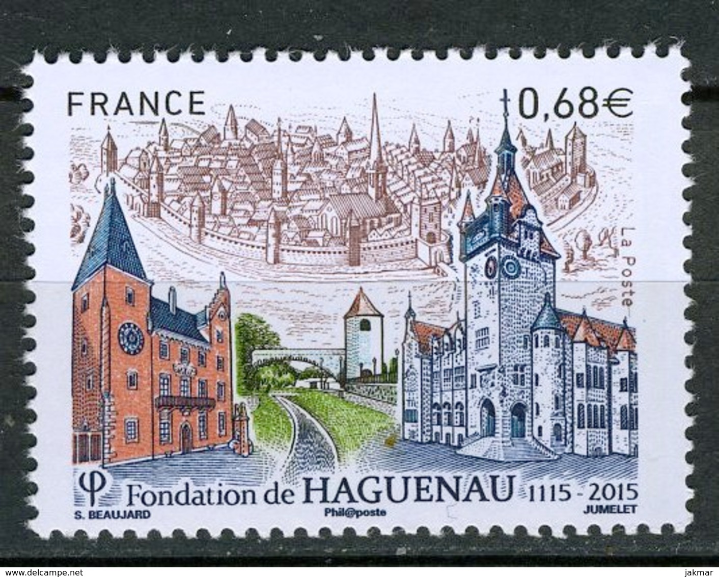 FRANCE 2015 / YT 4969 HAGUENAU   Neuf** - Neufs