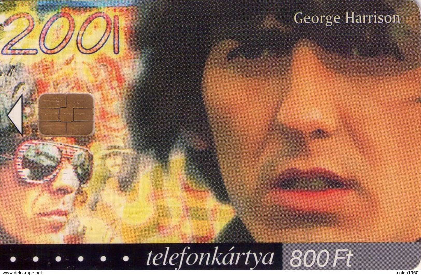 TARJETA TELEFONICA DE HUNGRIA. GEORGE HARRISON, HU-P-2002-04. (019) - Música