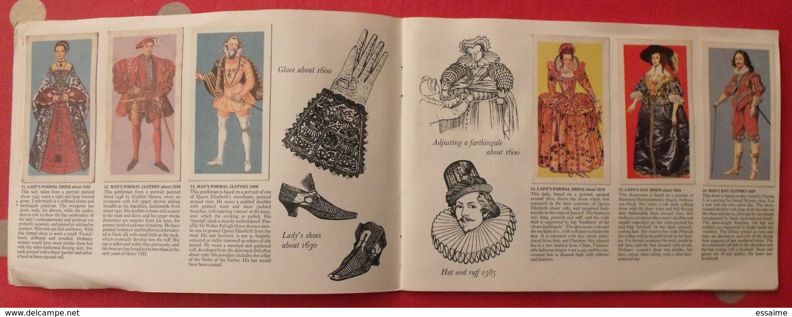 Album D'images Tea Brooke Bond Pictures Cards. British Costume.. 1967. 50 Chromo - Albums & Catalogues