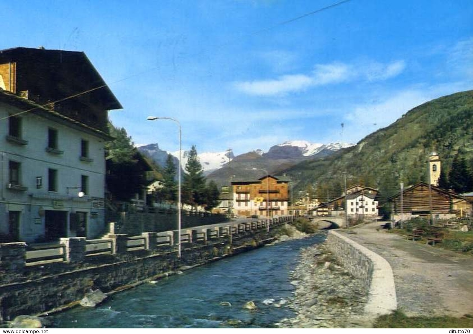 Champoluc - Scorcio Panoramico E Monte Rosa - Formato Grande Viaggiata – E 8 - Aosta