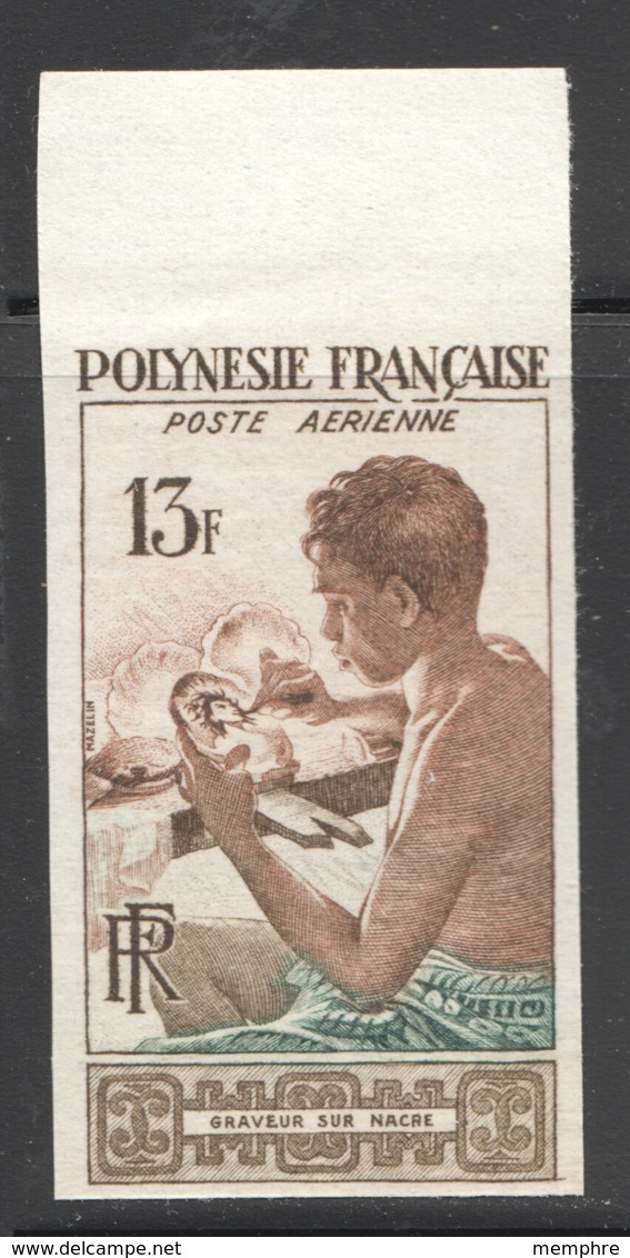 Non Dentelé  1958  Graveur Sur Nacre  PA I ** - Imperforates, Proofs & Errors