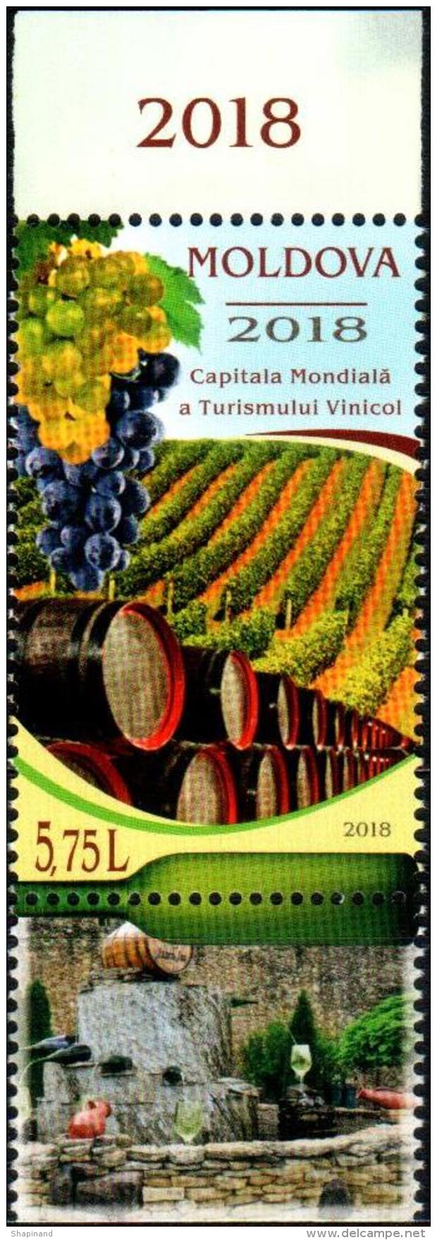 Moldova 2018 "Moldova - World Capital Of Wine Tourism" 1v Zf Quality:100% - Moldavia