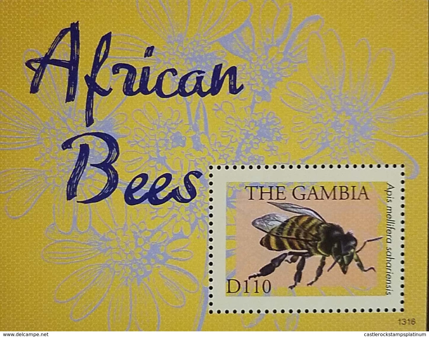 L) 2013 THE GAMBIA, AFRICAN BEES, NATURE, ANIMALS, MNH - Gambia (1965-...)