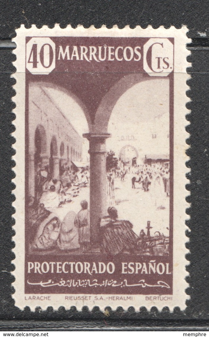 Marruecos  1941  Paisajes 40cts Larache Ed. 239 * - Marruecos Español