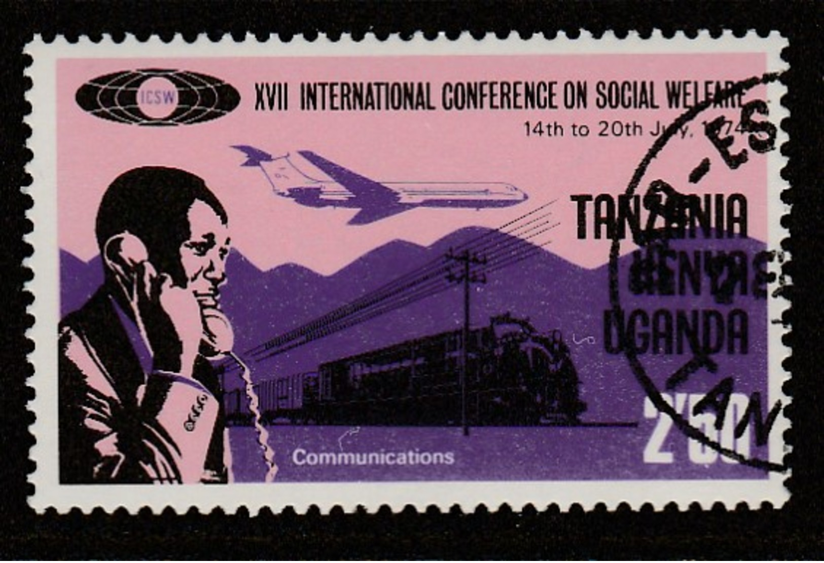 Kenya 1974 The 17th Social Welfare Conference, Nairobi 2.50 Sh Multicoloured SW 248 O Used - Kenya (1963-...)