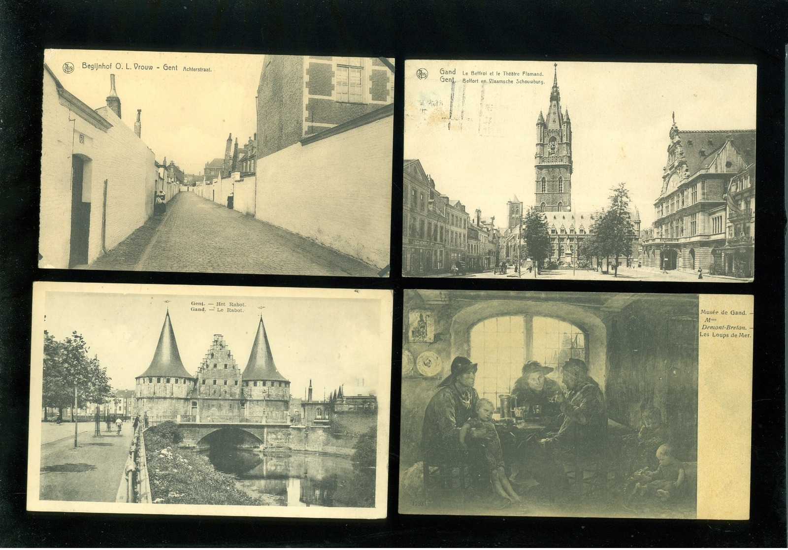 Beau lot de 60 cartes postales de Belgique  Gand      Mooi lot van 60 postkaarten van België  Gent - 60 scans