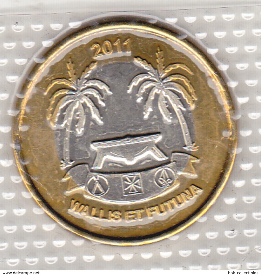 Wallis & Futuna 500 Franc 2011 , Uncirculated , Bimetallic - Wallis-und-Futuna