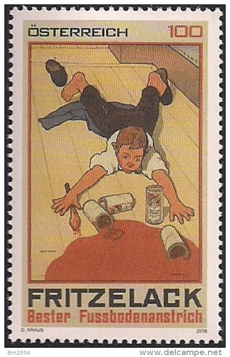 2016 Austria Mi. 3248**MNH Werbeplakat (1908) Für Die „Hetzendorfer Lack-, Farben- Und Firniß-Fabrik O. Fritze“ - Neufs