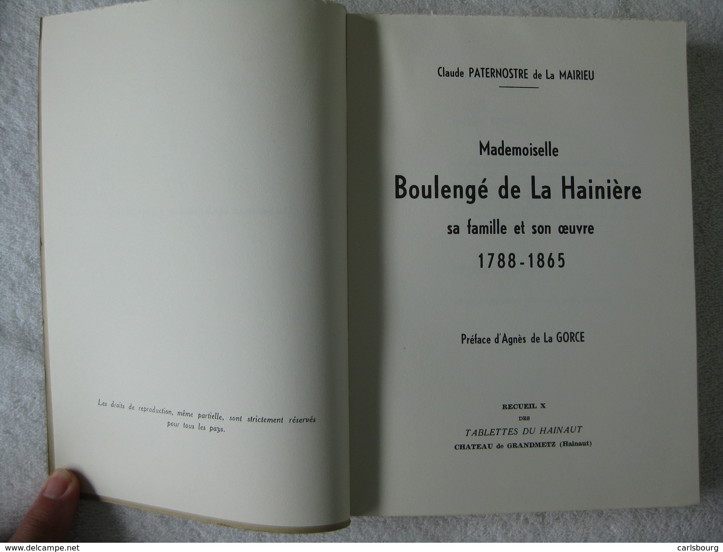 Hainaut – Famille Boulengé De La Hainière - EO 1966 – Peu Courant Et Tirage Limité - Belgique