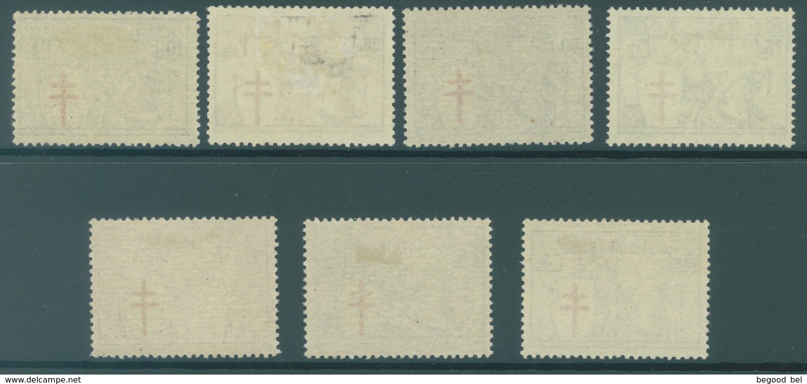 BELGIQUE - 1934 - MLH/* ANTITUBERCULEUX - COB 394-400 - Lot 17968 GOOD CENTERED - Unused Stamps
