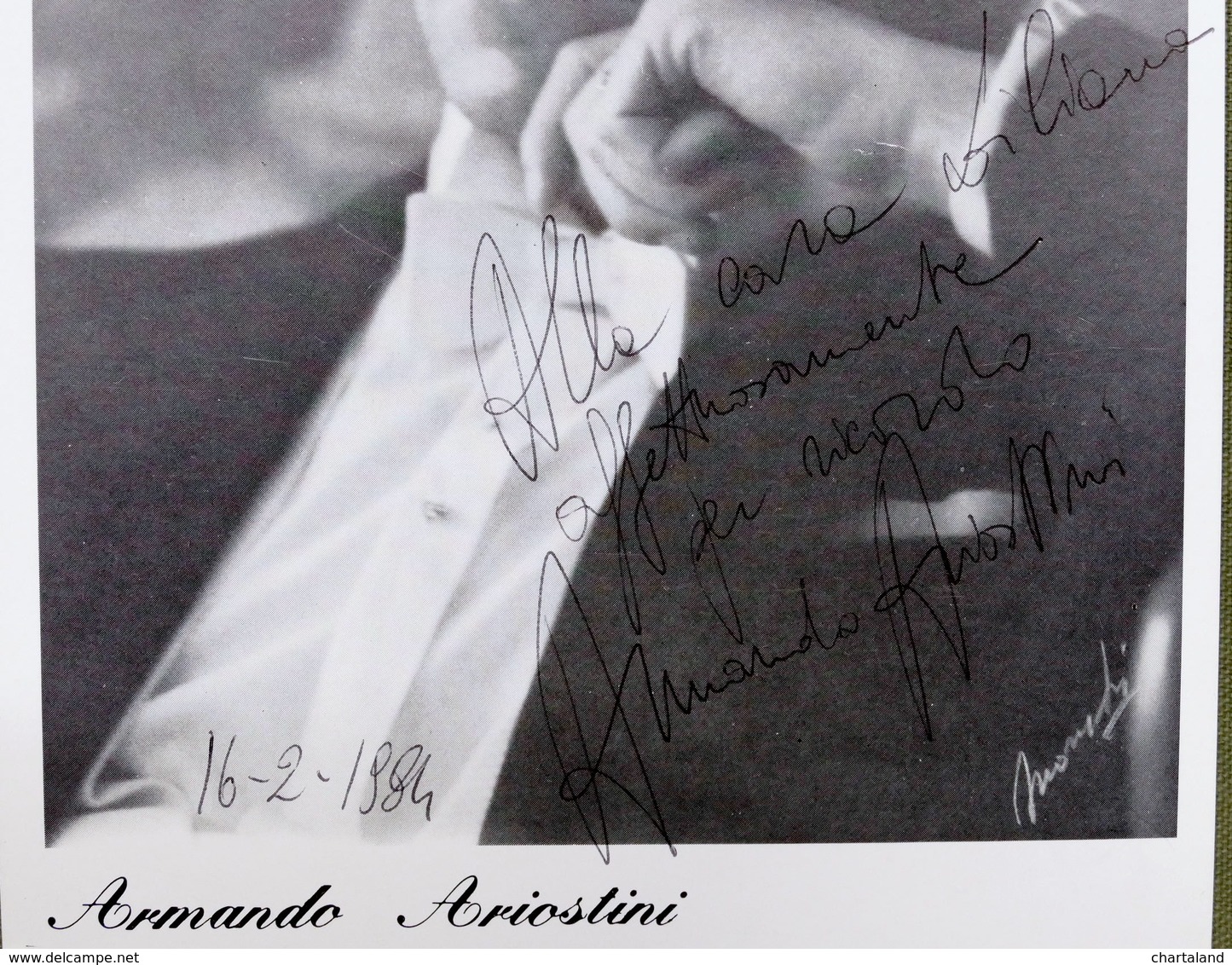 Musica Lirica - Autografo Del Baritono Armando Agostini - 1984 - Altri & Non Classificati