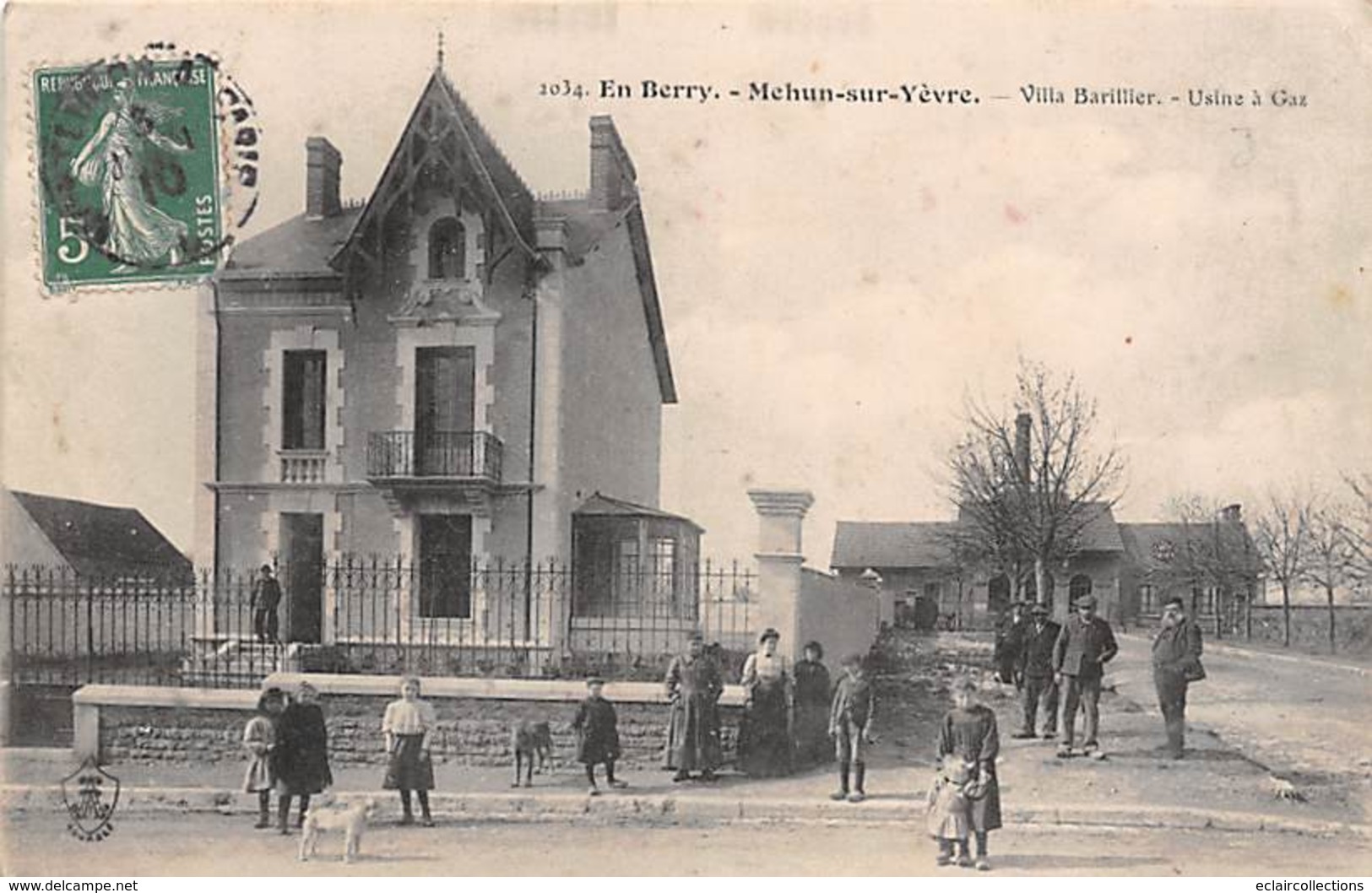 Mehun Sur Yèvre          18            Villa Barillet Et Usine A Gaz.2.    (voir Scan) - Mehun-sur-Yèvre