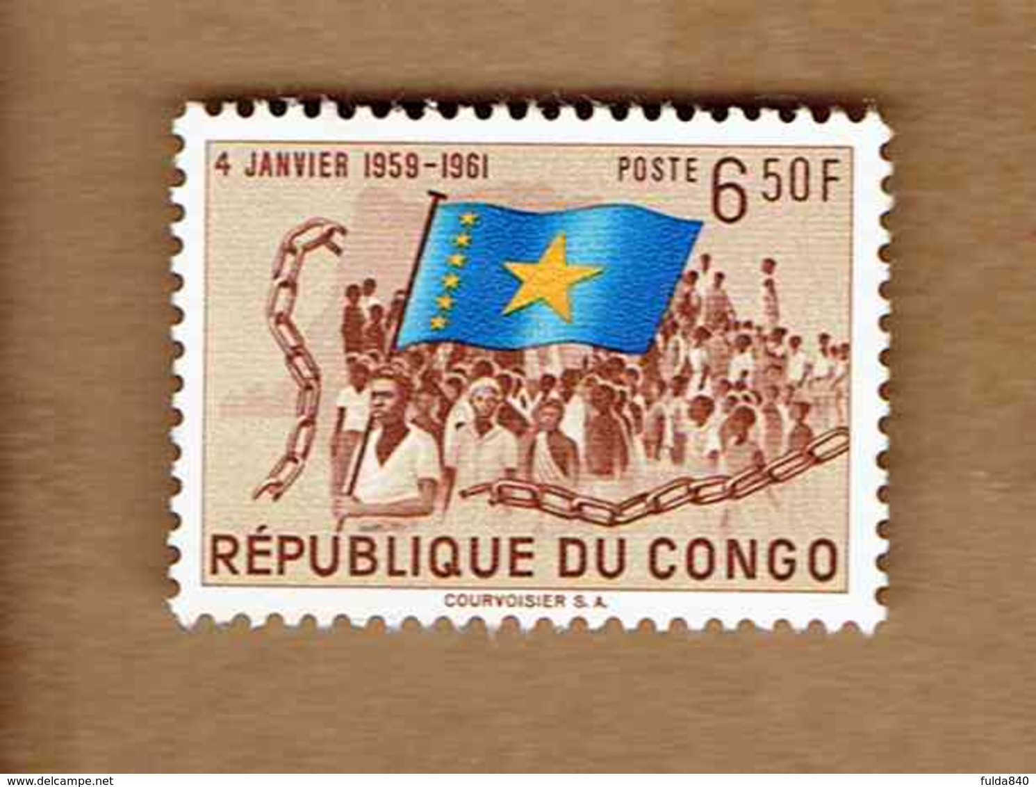 Congo Belge: OBP-COB.  1961 - N°417. *2è ANNIVERSAIRE DU PRINCIPE DE L'INDEPENDANCE*       6,50F  Neuf*  . - Autres & Non Classés