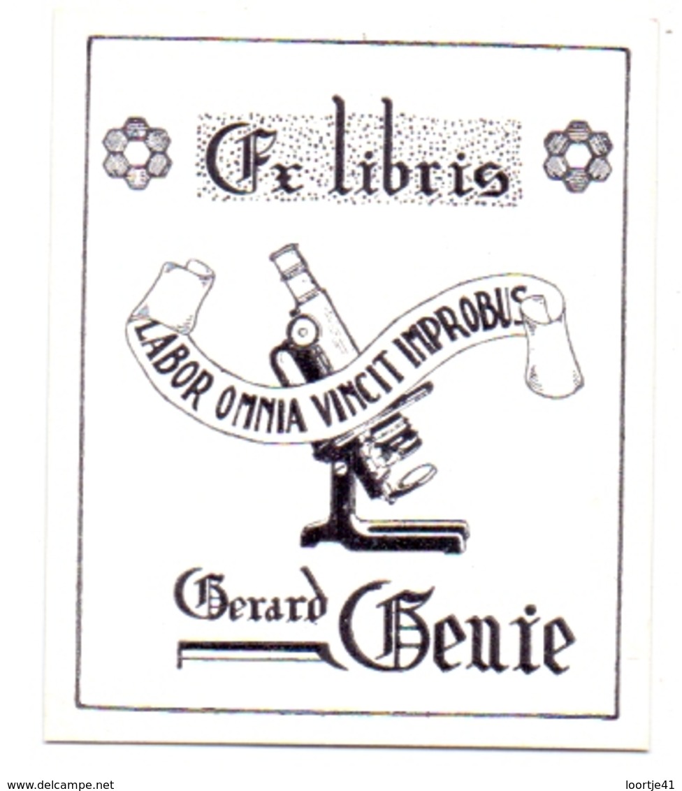 Ex Libris - Labor Omnia Vincit Improbus - Gerard Genie - Ex-libris