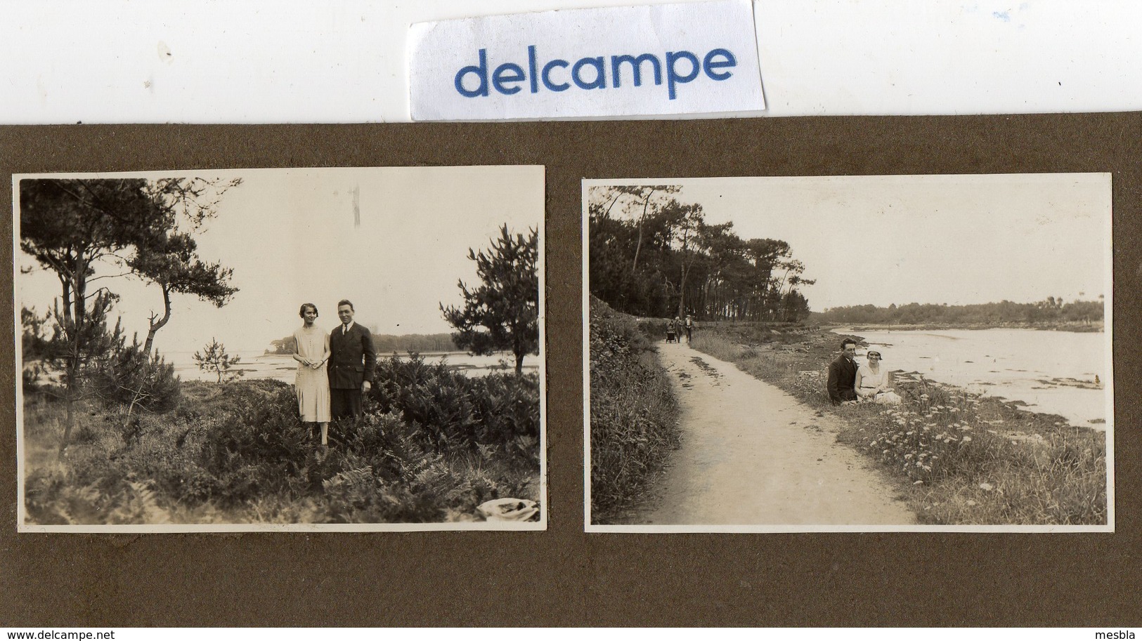 4 Photos Anciennes  -  La Rivière De PONT   L' ABBE   - 1930 - Lieux