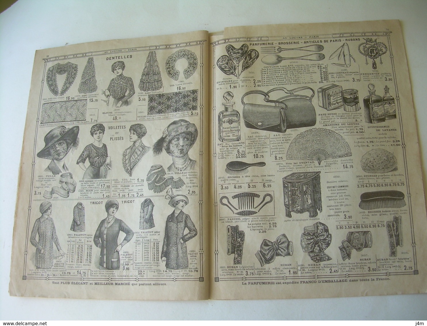 CATALOGUE ETE 1913...LOUVRE à PARIS..96 Pages Illustrées Vêtements, Chapeaux, Chaussures, Corsets, Dentelles...9 Scans - 1900 – 1949