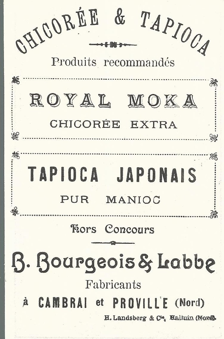 CHROMO ANCIENNE - ROYAL MOKA - BALLON DIRIGEABLE - CHASSE A COURRE - TBE - Autres & Non Classés