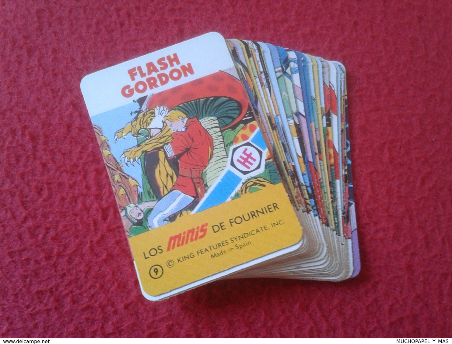 SPAIN. ANTIGUA BARAJA DE CARTAS NAIPES CARDS TAMAÑO PEQUEÑO MINI MINIS DE FOURNIER FLASH GORDON ESTUCHE. AÑOS 70 SIN USO - Otros & Sin Clasificación