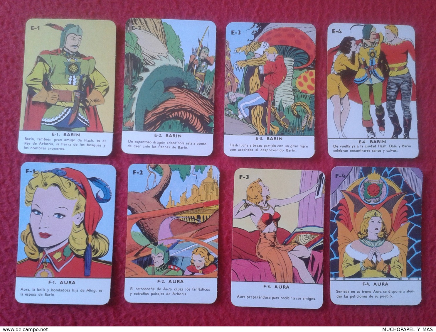 SPAIN. ANTIGUA BARAJA DE CARTAS NAIPES CARDS TAMAÑO PEQUEÑO MINI MINIS DE FOURNIER FLASH GORDON ESTUCHE. AÑOS 70 SIN USO