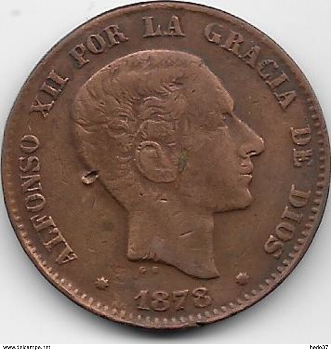 Espagne - 10 Centimos - 1878 OM - Premières Frappes