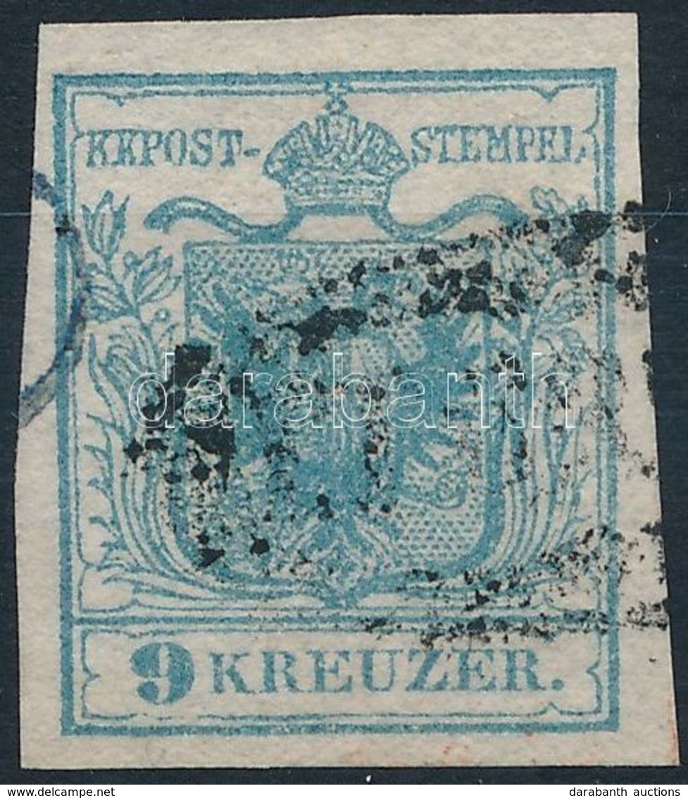 O 1850 9kr HP I. Szürkéskék / Greyish Blue '(ALT ORSOVA)' Certificate: Steiner - Sonstige & Ohne Zuordnung