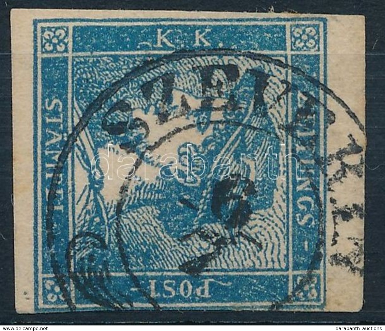 O 1851 Kék Merkúr Ia., Magas Katalógusár! 'SZEVERIN' Certificate: Steiner - Autres & Non Classés