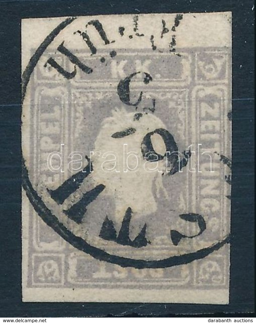 O 1858 Hírlapbélyeg Szürkéslila / Newspaper Stamp Gray Violet 'PESTH / Früh' - Autres & Non Classés