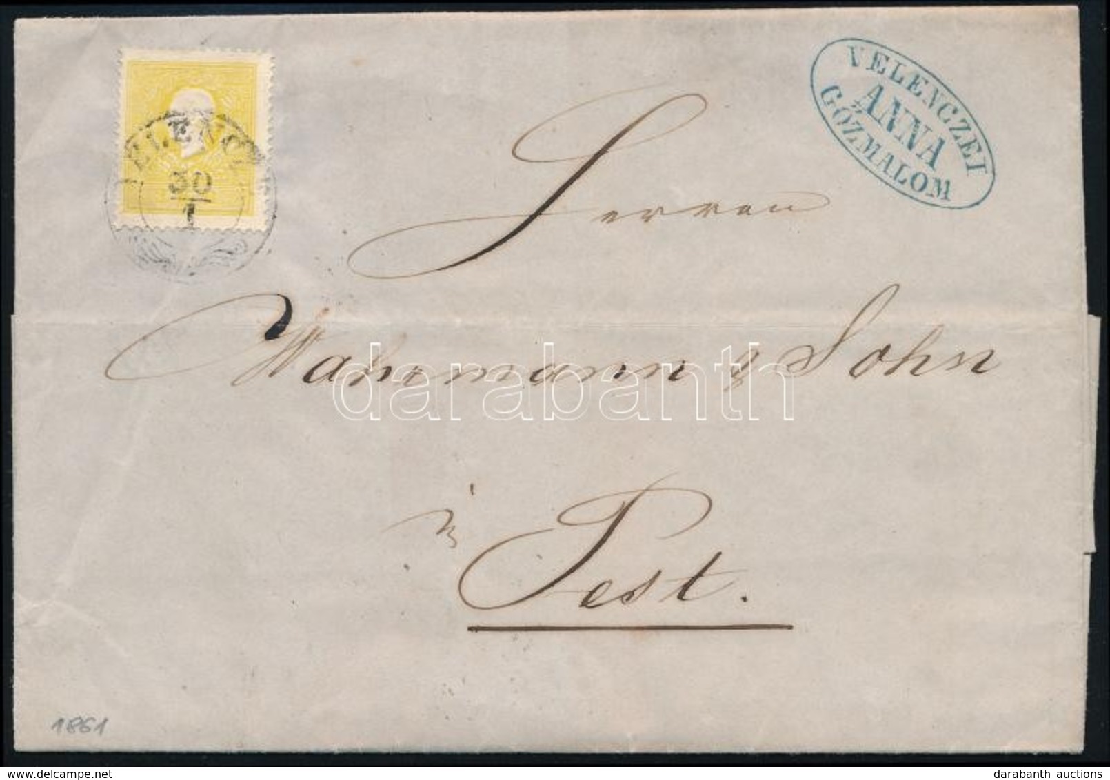 1861 2kr II Nyomtatványon / On Printed Matter 'VELENCZE' - 'PESTH Früh' - Sonstige & Ohne Zuordnung