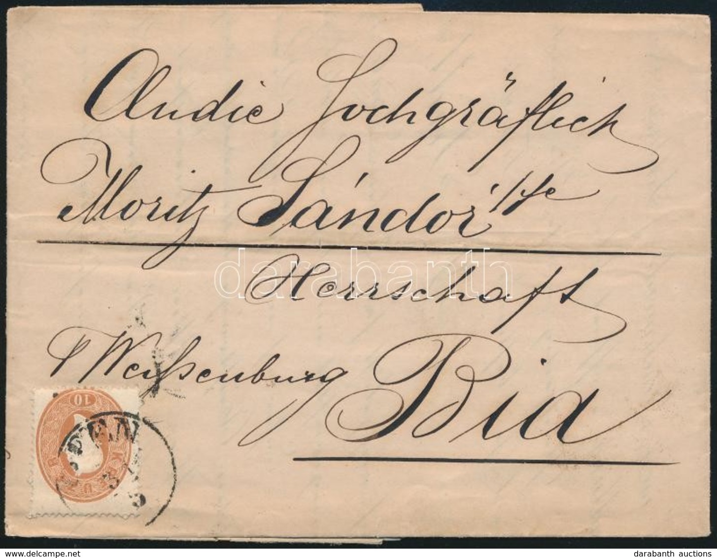 1863 Helyi Levél (a Postahivatal Csak 1864-ben Nyílt Meg) 'OFEN' - Bia / Local Cover - Sonstige & Ohne Zuordnung
