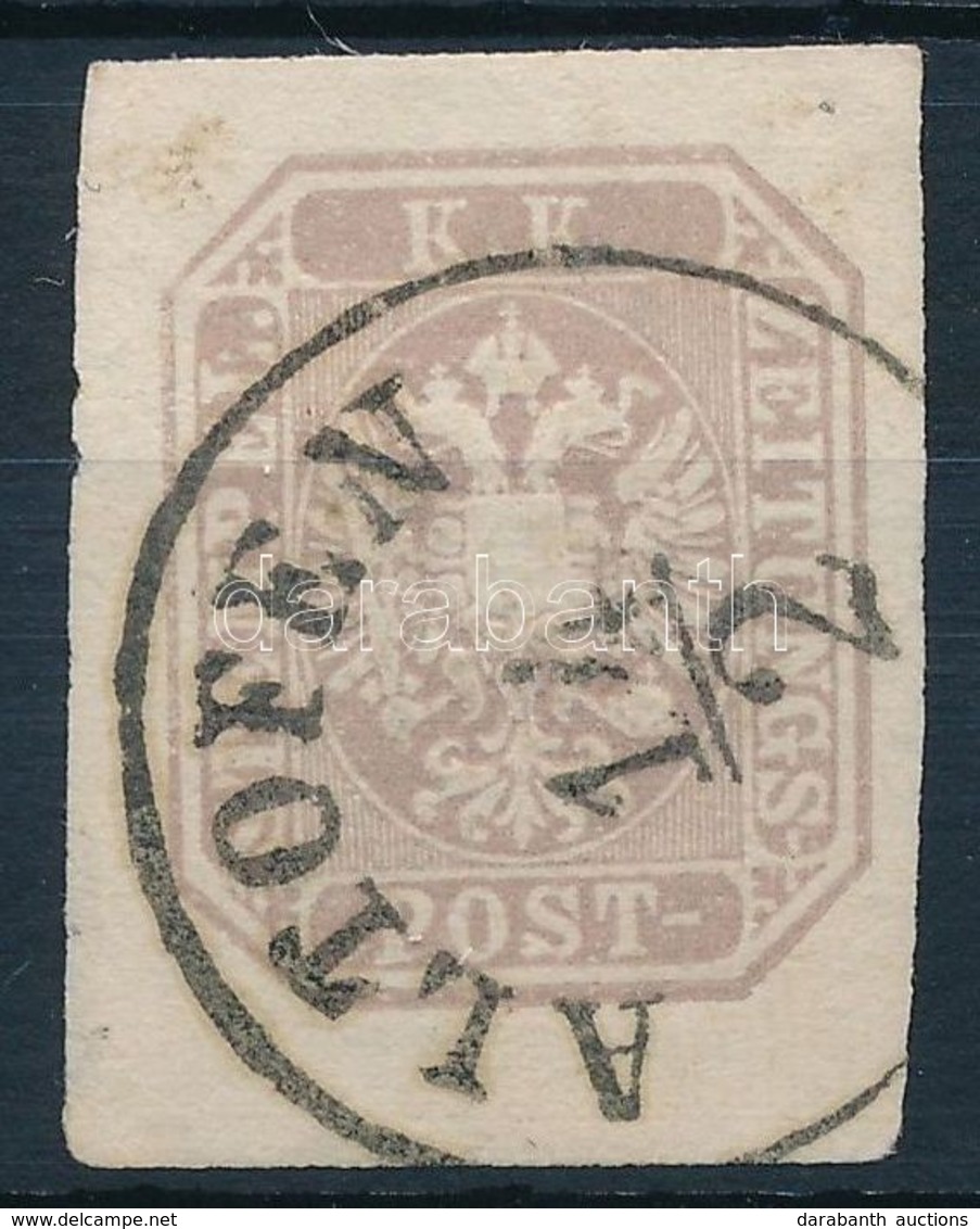 O 1863 Hírlapbélyeg / Newspaper Stamp 'ALTOFEN' Széles Szegély / With Wider Margin - Autres & Non Classés