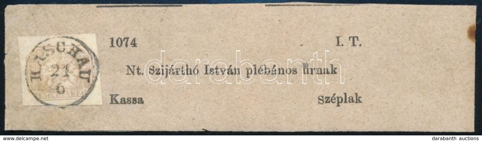 ~1863 Teljes Címszalag Hírlapbélyeggel / Complete Wrapper With Newspaper Stamp 'KASCHAU' - Sonstige & Ohne Zuordnung