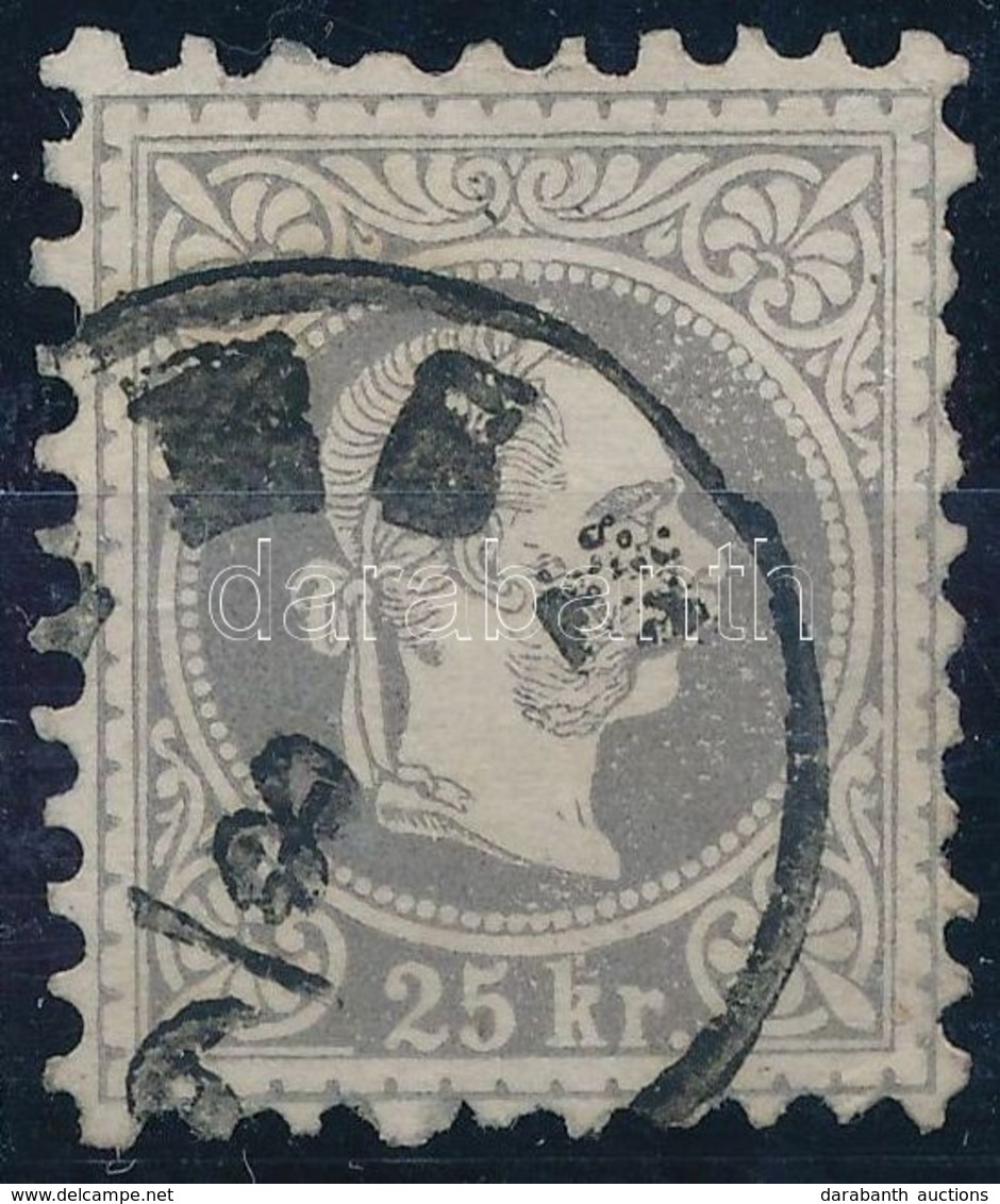 O 1867 25kr Szürkésibolya / Mi 40 Gray-violet '(P)EST' (55.000) - Autres & Non Classés