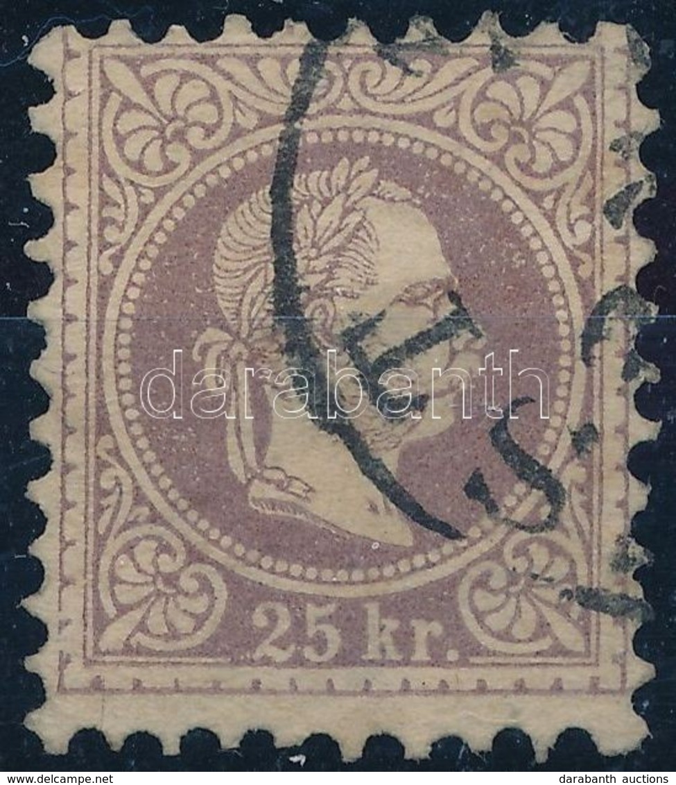 O 1867 25kr Barnásibolya / Mi 40 Brown-violet '(PE)ST' (60.000) - Autres & Non Classés