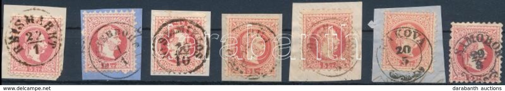 O 1867 7 Db Bélyeg / 7 Stamps 'REISMARKT', 'STEIERDORF', 'N:SZ:MIKLOS', 'PUJ',  'ROMAN-BOGSCHAN', 'KAKOVA', 'SAMOBOR' - Autres & Non Classés