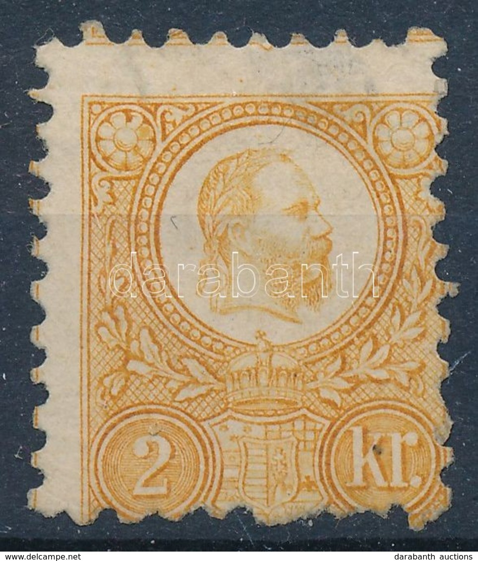 (*) 1871 Réznyomat 2kr Erős Képbefogazással (11.000) / Mi 8 Shifted Perforation - Sonstige & Ohne Zuordnung