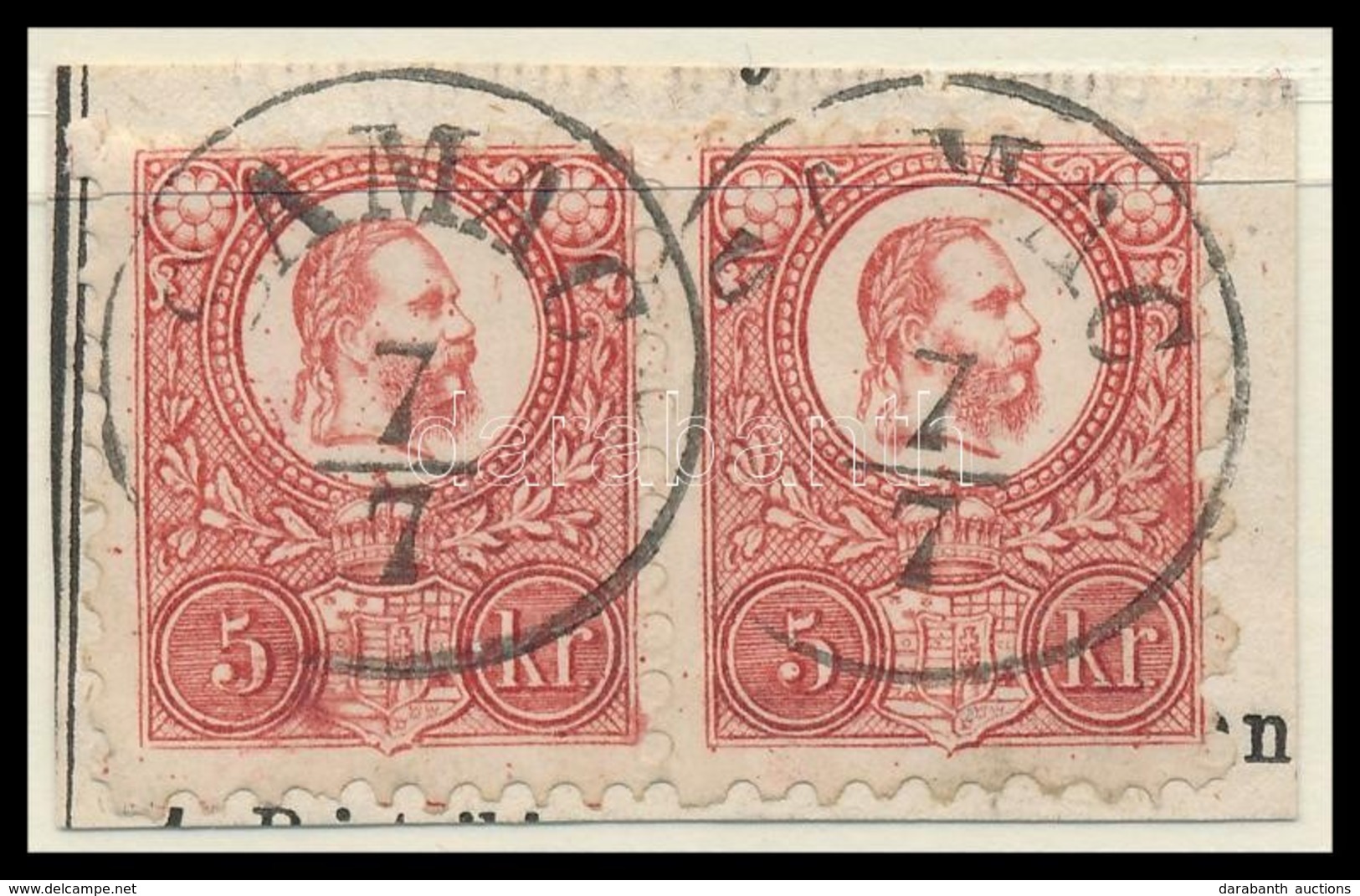 1871 Réznyomat 5kr Pár / Mi 10 Pair 'SAMAC' - Sonstige & Ohne Zuordnung