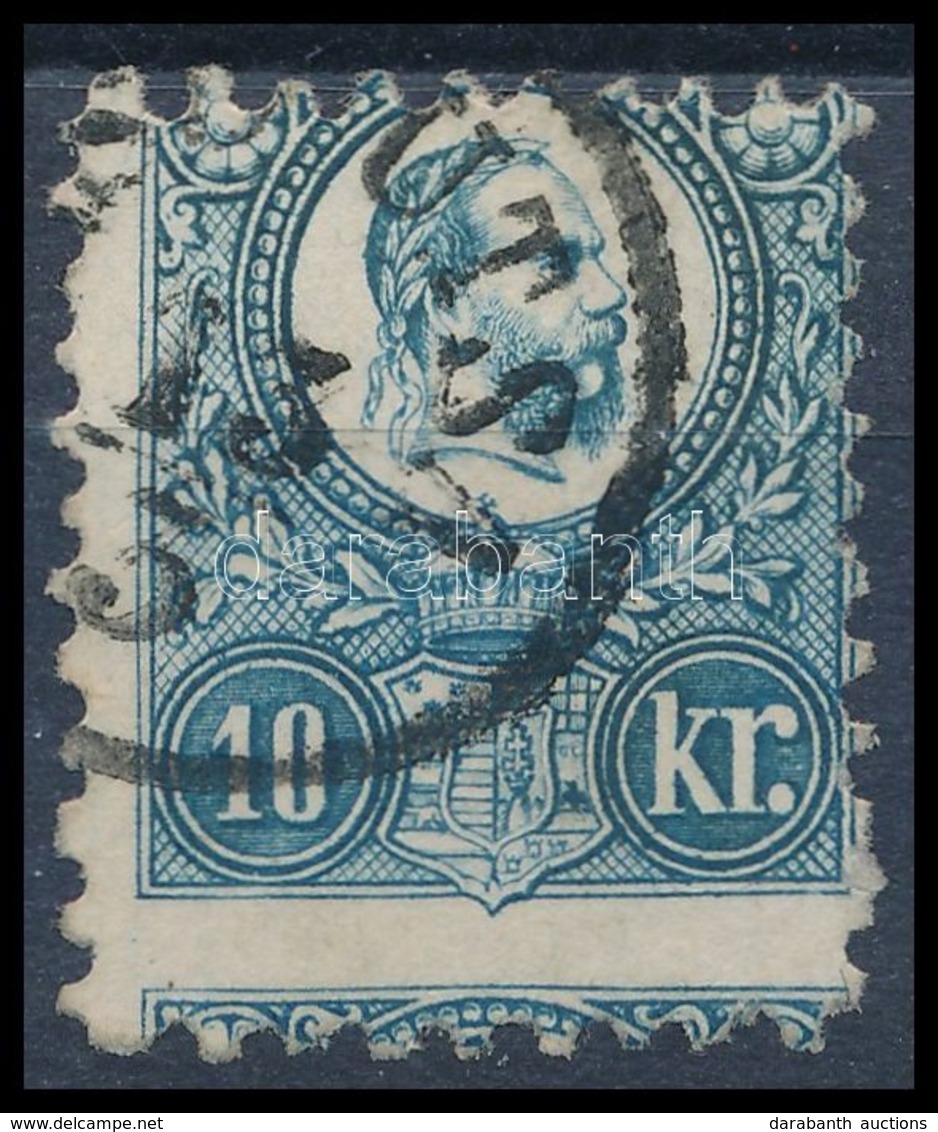 O 1871 Réznyomat 10kr Erős Képbe Fogazással / Mi 11 Shifted Perforation - Autres & Non Classés