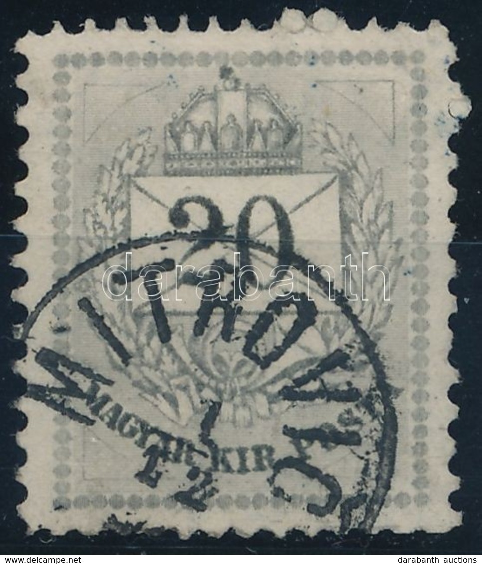 O 1874 20kr 13 : 11 1/2 Fogazás / Perforation 'MITROVIC' (Gudlin 150 P) - Sonstige & Ohne Zuordnung