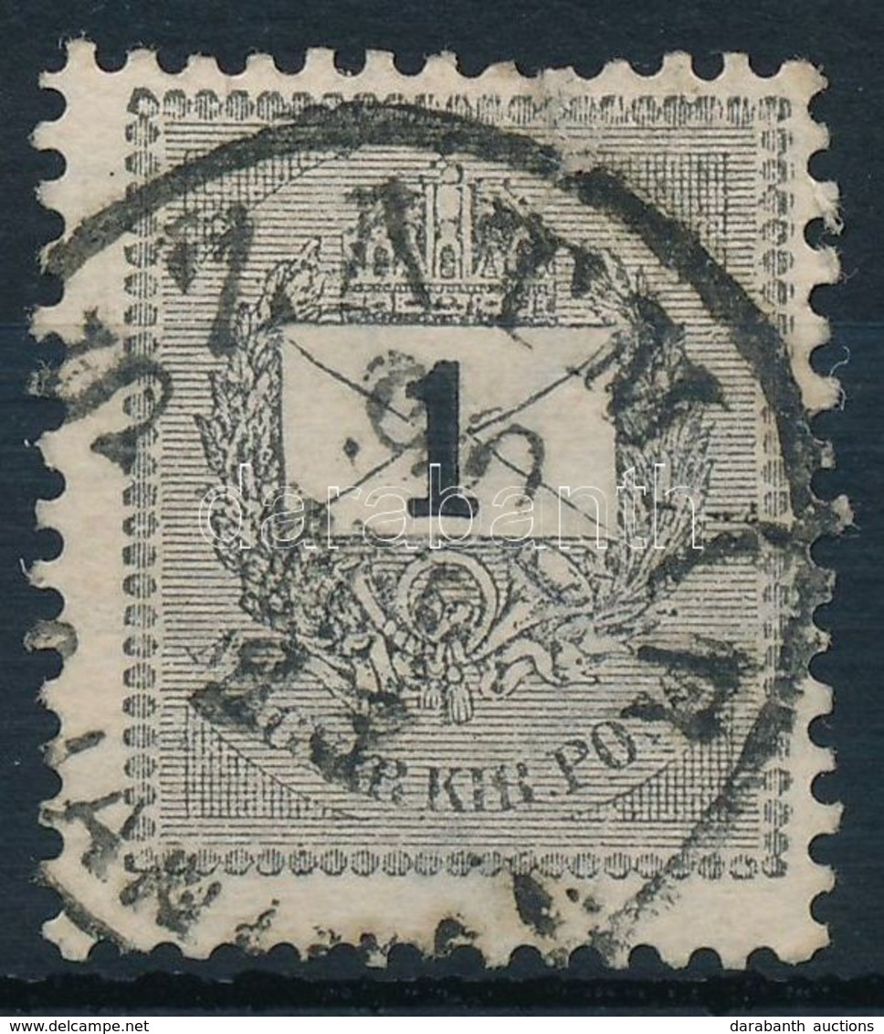 O 1889 1kr 'E' Vastag Szám / Mi 27 II B, Dick Number - Sonstige & Ohne Zuordnung