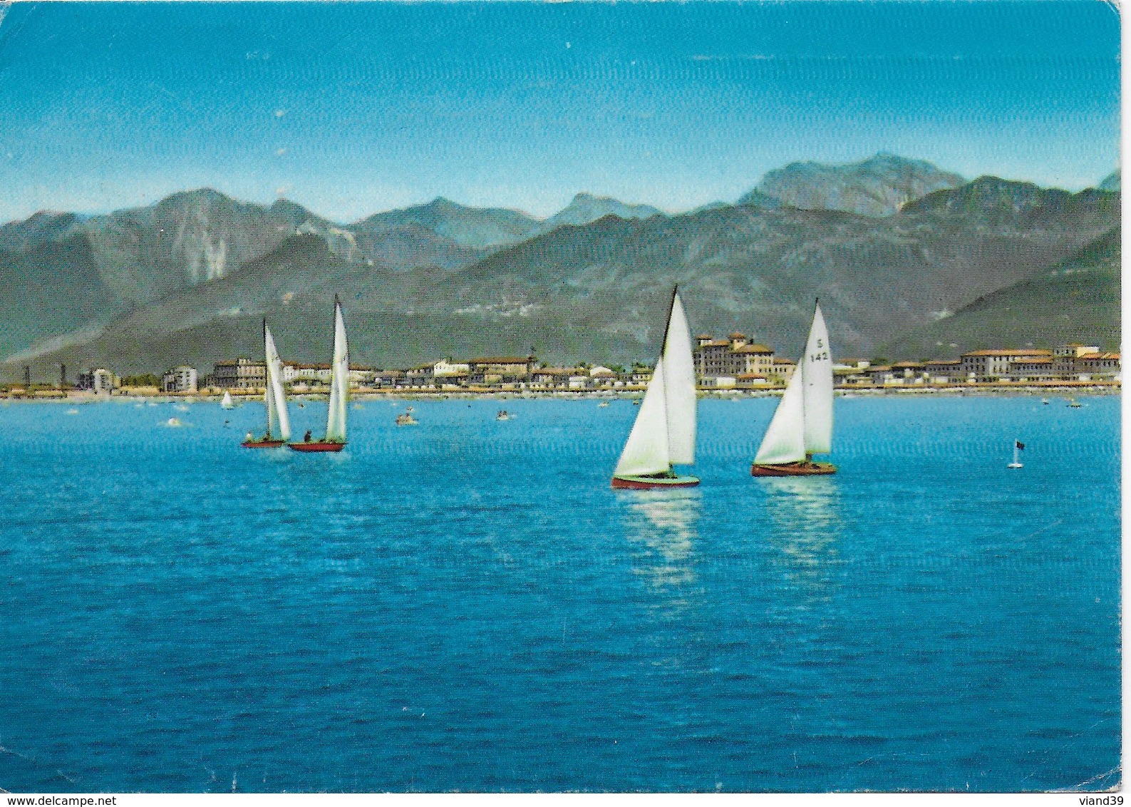 Vue Depuis La Mer Et Panorama Sur Les Alpes - Viareggio