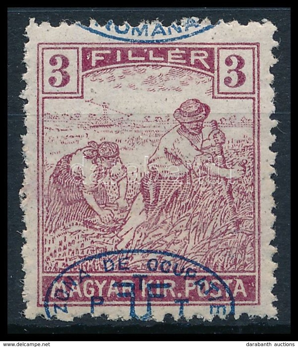 ** Debrecen I. 1919 Arató 3f Elcsúszott Felülnyomással / Mi 15 With Shifted Overprint. Signed: Bodor - Andere & Zonder Classificatie