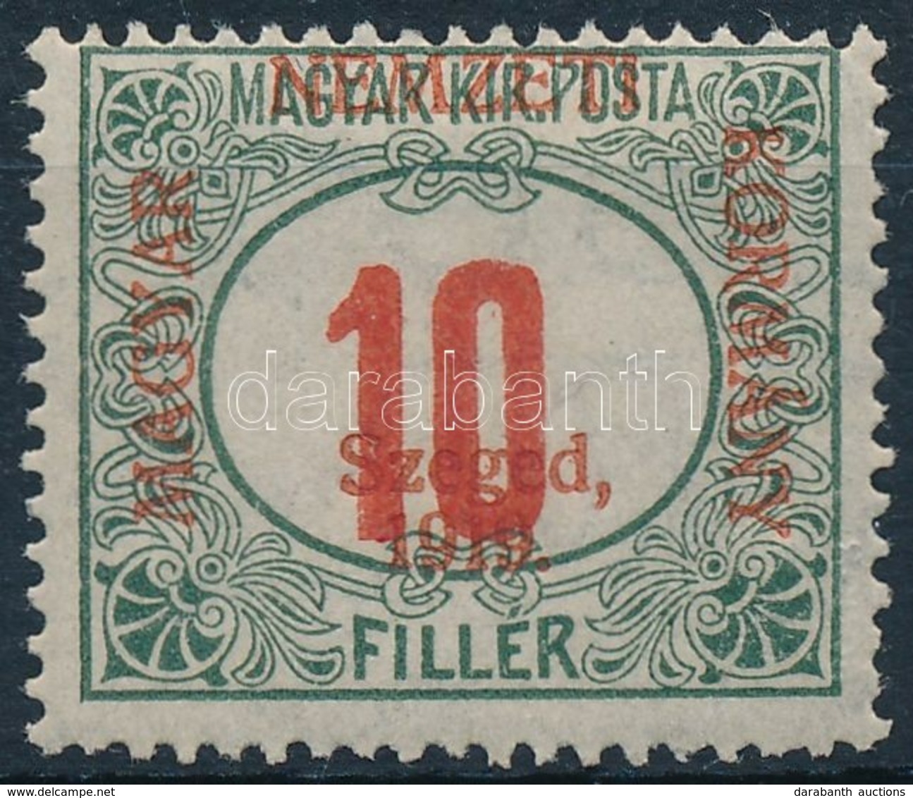 * 1919 Portó 10f (7.500) / Mi P3 Signed: Bodor - Sonstige & Ohne Zuordnung
