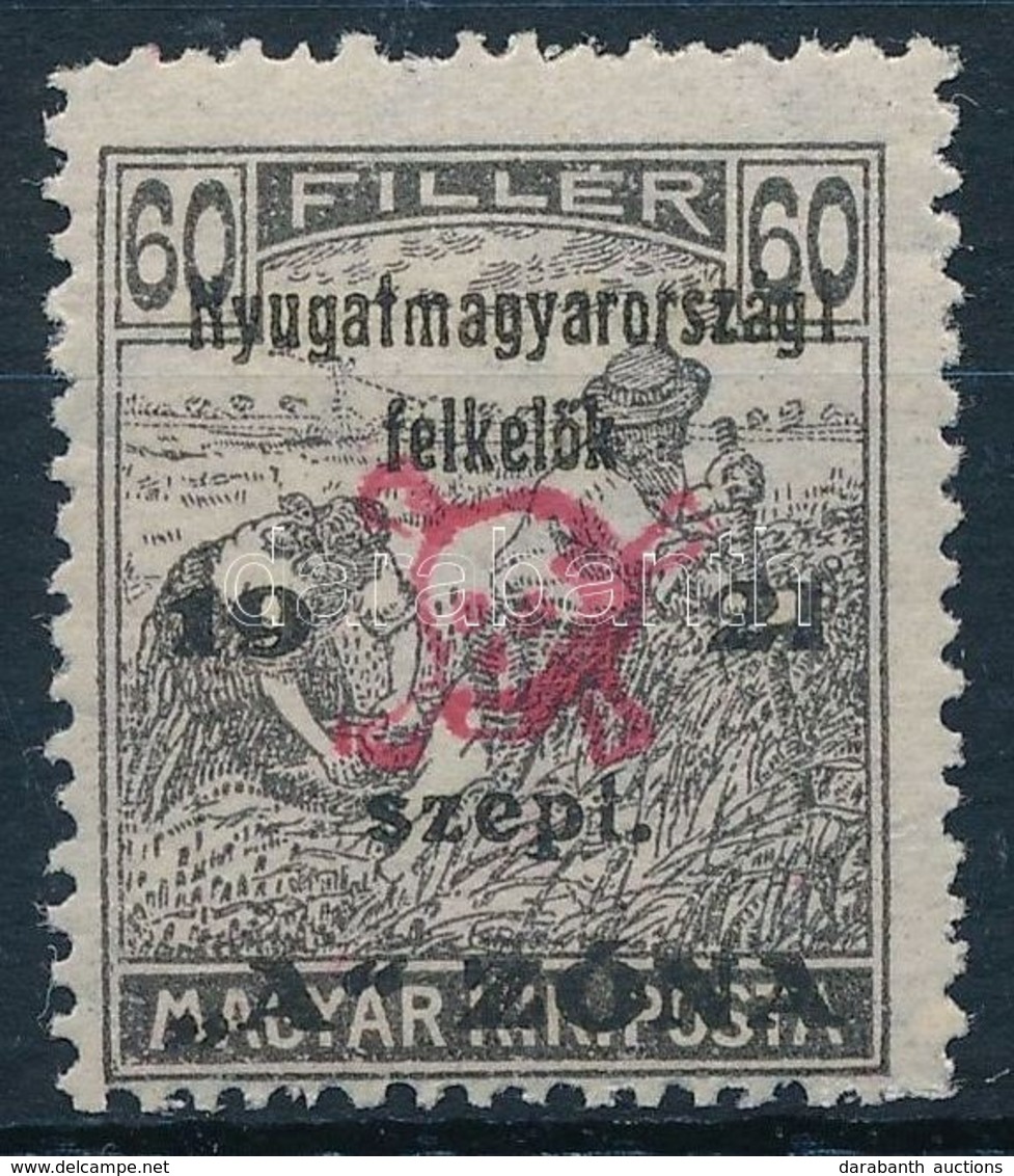 ** Nyugat-Magyarország II. 1921 Arató 60f (19.000) / Mi 17 Signed: Bodor - Autres & Non Classés