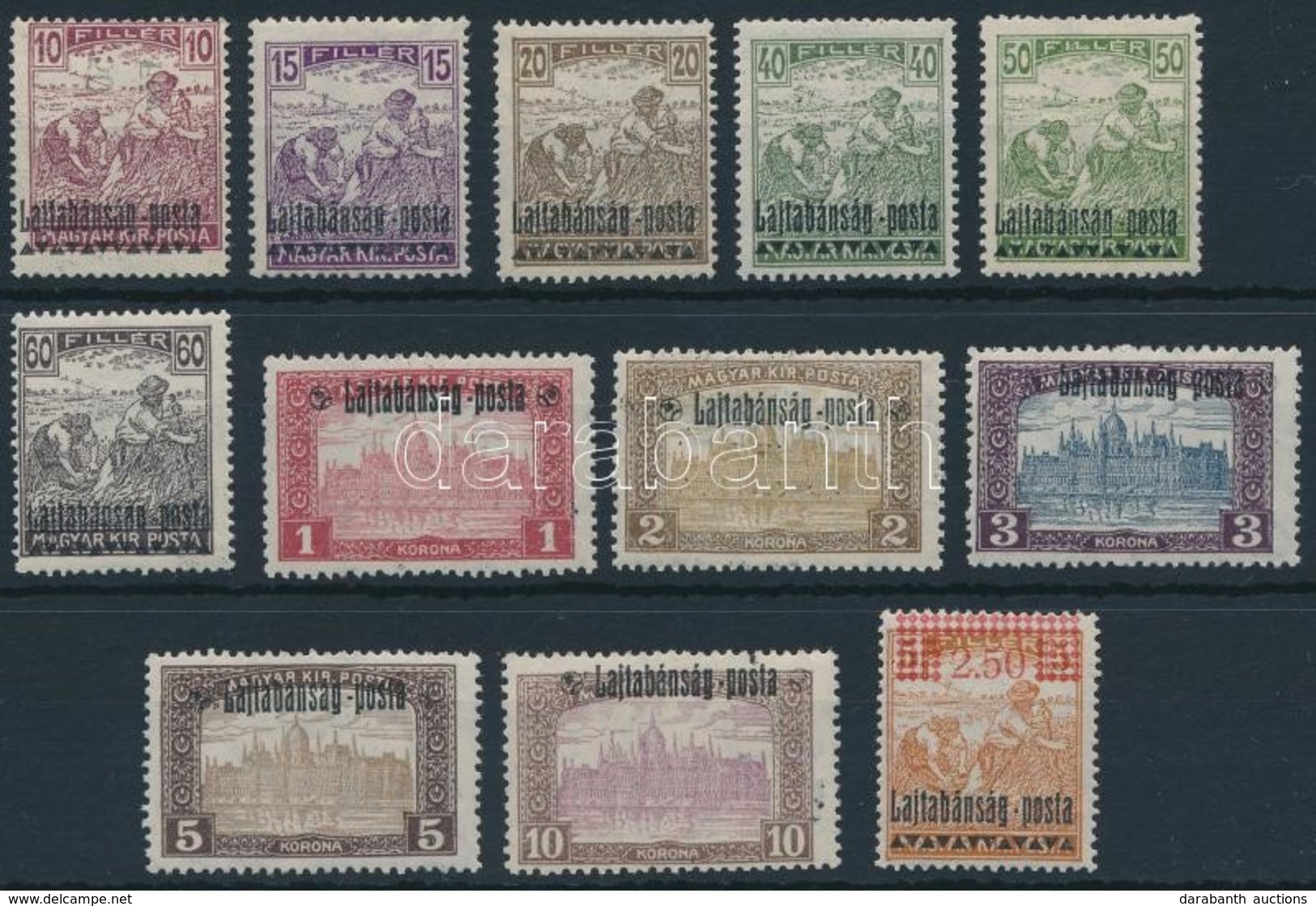 ** Nyugat-Magyarország III. 1921 12 Klf Bélyeg (9.300) / 12 Different Stamps. Signed: Bodor - Autres & Non Classés