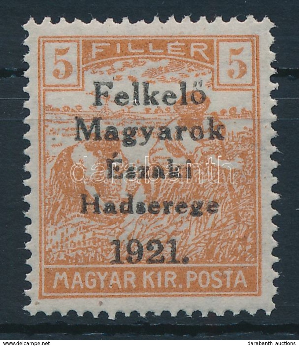 ** Nyugat-Magyarország V. 1921 Arató 5f (18.000) / Mi 43 Signed: Bodor - Autres & Non Classés