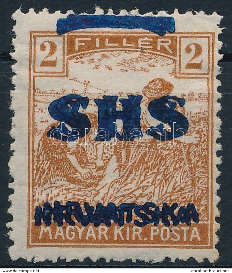 * SHS 1918 Arató 2f Dupla Felülnyomással / Mi 66 With Double Overprint. Signed: Bodor - Autres & Non Classés