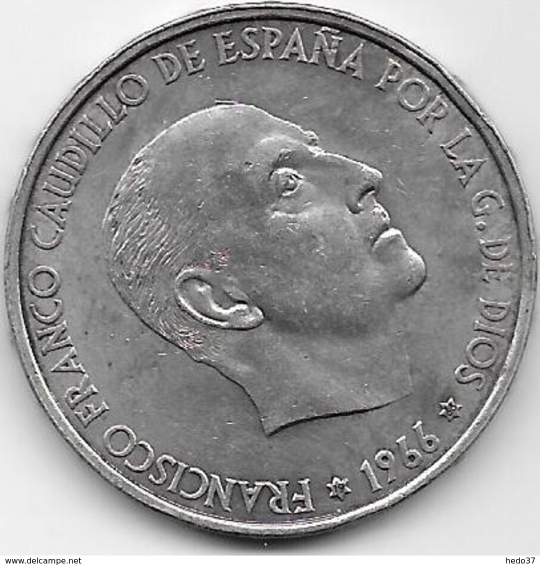 Espagne - 100 Pesetas - 1966 - Argent - 100 Pesetas